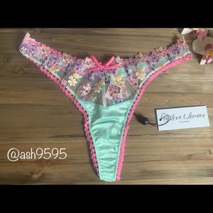 SOLD!!!For Love & Lemons Pansy Bouquet Thong.
